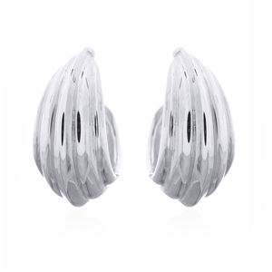 ต่างหูเม็ดกลมรูปคลื่นสีเงินสเตอริ925อันหรูหราสำหรับร้านค้าปลีก - Product Image 1