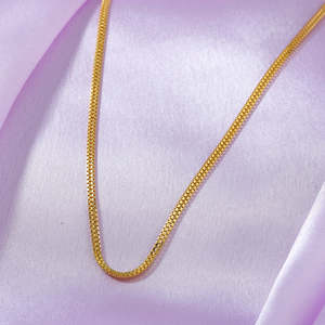 Collar de Cadena Figaro Chapado en Oro para Fiestas y Aniversarios - Product Image 1