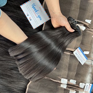 Hot Item Bone Straight Weft Hair Vietnamese Hair Extensions No Shedding No <b>Tangles</b> Ready To Ship - Product Image 2