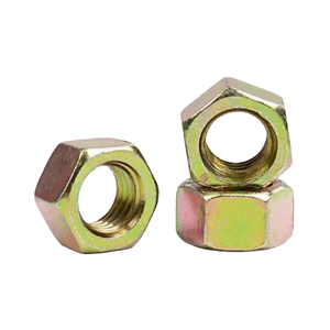 Écrou à riveter auto-serrant en acier au carbone 4.8 de qualité DIN934 galvanisé jaune ISO 4032 filetage grossier métrique à tête hexagonale - Product Image 5