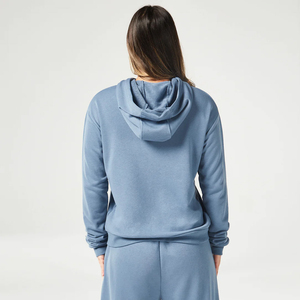 ผลิตภัณฑ์คุณภาพดีที่สุดการออกแบบที่ไม่ซ้ําใครโลโก้ที่กําหนดเองพิมพ์ผู้หญิงน้ําหนักเบาออกกําลังกายสวมเสื้อฮู้ดพร้อมซิปขึ้น - Product Image 4