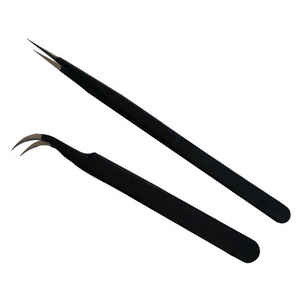 Nouvelle pince à cils d'isolation spéciale meilleure qualité Logo personnalisé pince à cils professionnelle en acier inoxydable pour isoler les cils - Product Image 1