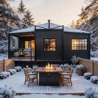 ZYBOX Maison modulaire préfabriquée minimaliste de 20 pieds à toit plat, extensible, avec 2 chambres, pour les États-Unis, l'Australie et le Canada