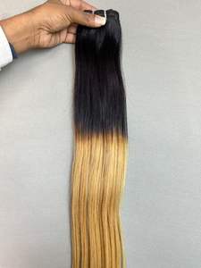 Luxe miel blond droit indien 100% tissage et trame de cheveux humains soyeux sans enchevêtrement et respectueux de la teinture pour un look glamour audacieux - Product Image 3