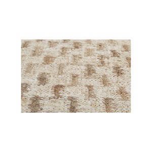 พรมปูพื้นทรงสี่เหลี่ยมผืนผ้าลายเรขาคณิต Nomadic Threads รุ่น PDJT-727 สีงาช้าง ทำจากปอกระเจา สำหรับใช้ในบ้าน ห้องโถง ห้องนั่งเล่น ห้องนอน - Product Image 3