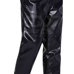 Pantalons en cuir pour hommes Offres Spéciales d'usine Pantalons en cuir pour hommes avec pantalons en cuir pour hommes chauds en polaire - Product Image 4