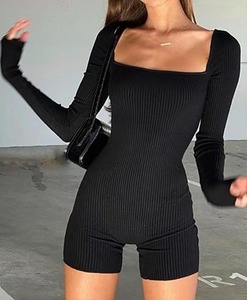 2025 entrenamiento sin costuras Yoga gimnasio Bodycon mamelucos Sexy Racerback Control de barriga sujetador acolchado traje cómodo correr Yoga chándal - Product Image 6