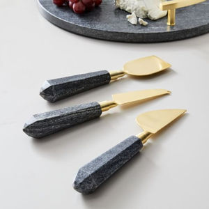 Classic Black Marble Handle Cheese Knives <b>Set</b> Bamboo <b>Top</b> Sale Dinnerware Cheese Tools for Home Kitchen Usage Accessories - Product Image 5