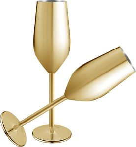 Barware คอลเลกชันหรูหราดื่มแก้วสแตนเลสขลุ่ยแชมเปญสำหรับงานปาร์ตี้ริมชายหาดสระว่ายน้ำวันครบรอบแต่งงาน - Product Image 1
