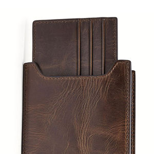 Portefeuille Homme en Cuir Véritable de Haute Qualité, Classique et Durable avec Fermeture Ouverte, OEM ODM, Nouveaux Portefeuilles Courts - Product Image 6