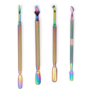 Ensemble de pousse-cuticules, coupe-ongles en acier inoxydable, double extrémité, outil de précision durable pour la manucure, la pédicure, le toilettage, utilisation professionnelle en salon - Product Image 6