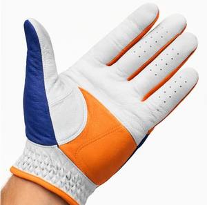 Gants de golf professionnels en peau de mouton avec logo personnalisé, toutes tailles disponibles, OEM, gants de golf en cuir de cabretta personnalisés pour hommes - Product Image 1