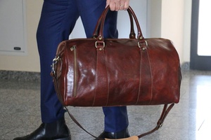 Bolsas de lona hechas a mano para hombres y mujeres de cuero de grano completo para viajar, llevar durante la noche, bolsas de fin de semana, bolsa deportiva para gimnasio, - Product Image 2