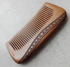 PROMOTION Peigne à cheveux à manche en bois fait à la main pour une utilisation en salon de l'Inde Peigne en bois en gros pour un usage commercial à vendre en - Product Image 3