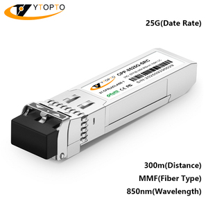 YTOPTO工場直販、即納可能、25G SFP28 <span class=keywords><strong>SR</strong></span> 100m-300m高性能光ファイバトランシーバモジュール、MMF DDM機能搭載 - Product Image 4