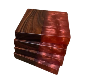 Haute Qualité À La Main En Bois Résine Vaisselle Tasse À Thé Tapis Tampons Vaisselle Standard En Gros Boisson Coaster Prix - Product Image 1