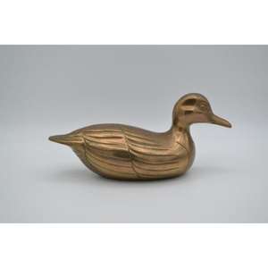 Sculpture décorative de canard miniature faite à la main en métal artisanat intérieur décoration de la maison Figurine ornement de canard antique pour le jardin - Product Image 3