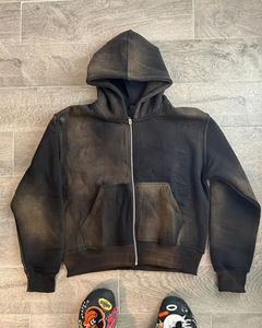 Breathable Top Quality Adjustable Price Zip <b>Up</b> Hoodies Custom <b>Make</b> Handcrafted Edition Good Selling contract <b>stitch</b> Men Hoodies - Product Image 3