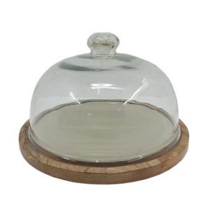 <b>Cake</b> Stand Natural Finished Unique Decorative Wooden Round Shape for Birthday Event Party <b>Glass</b> <b>Cake</b> <b>Dome</b> Wholesale Bulk - Product Image 1