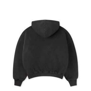 Sweat-shirts à capuche en molleton 100% coton vert 400GSM de qualité supérieure, impression numérique personnalisée, chauds pour l'hiver - Product Image 6