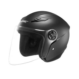 Demi-casque de moto en ABS homologué DOT toutes saisons avec fermeture à dégagement rapide Visière PC résistante aux chocs Ajustement universel - Product Image 1
