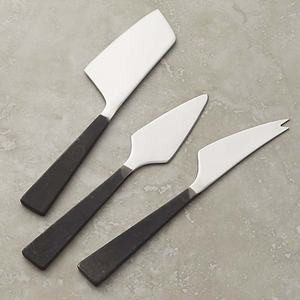 Ensemble d'ustensiles de cuisine de luxe avec une nouvelle nuance noire étonnante trancheuse à fromage à poignée plate et épandeur nouveau Design - Product Image 1