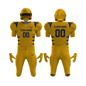 ชุดเสื้อและกางเกงฟุตบอลอเมริกันสำหรับผู้ชาย ออกแบบเองได้ ระบายอากาศได้ดี แห้งเร็ว ไซส์ใหญ่ เสื้อพิมพ์ลายแขนสั้นสำหรับฤดูร้อน - Product Image 1