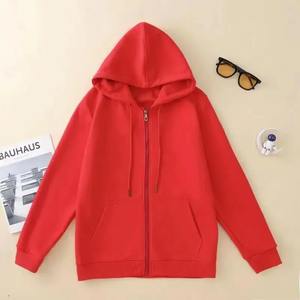 Sudadera con capucha holgada con cremallera para hombre, sudadera de algodón grueso, ropa de calle informal, moda Otoño Invierno - Product Image 2