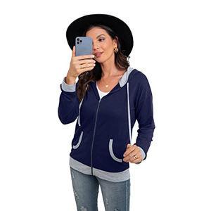 Sudaderas con Capucha, Nueva Llegada, Precio al por Mayor, Cierre Frontal con Bolsillos, Sudadera Ecológica para Mujer, Uso Invernal, Superventas 2022 - Product Image 6