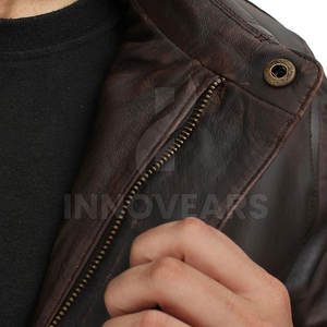 เสื้อแจ็กเก็ตหนังผู้ชายอบอุ่นแบบลำลองสำหรับฤดูหนาวระบายอากาศได้ดี - Product Image 6