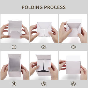 Juego de cajas de cartón corrugado blanco, caja de embalaje para tazas, fiesta de cumpleaños, regalo de Navidad, caja de embalaje, artesanías Diy, taza de café de vidrio - Product Image 4