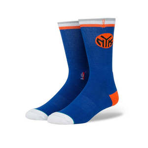 Chaussettes de sport Stance Knicks Arena Logo, motif bleu, compression respirante, antibactériennes, pour hommes/femmes, taille unique - Product Image 1