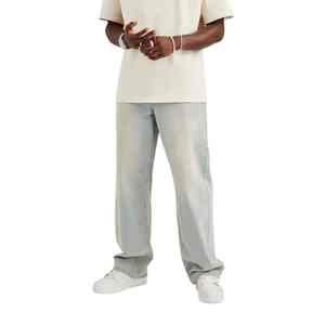 Jeans en denim pour hommes, streetwear en gros, jeans délavés, jeans décontractés pour hommes, pantalons baggy unisexes, jeans en denim amples et surdimensionnés - Product Image 4