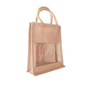 Custom Logo Eco-Friendly Jute Shopping <b>Wine</b> Tote <b>Bag</b> Natural Jute Bottle Carrier for <b>Wine</b> Eco-Sustainable Jute <b>Bags</b> - Product Image 4