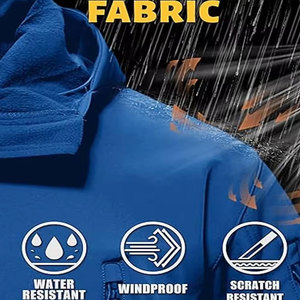 High Quality <b>Winter</b> Men's Softshell Jacket with Stand Collar and Front Logo Customizable Eco-Friendly Breathable - Product Image 2