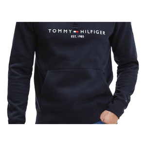 Felpa Casual da Uomo Tommy Hilfiger con Collo Alto e Zip 1/4, Blu, Taglie XS e XL - Oversize in French Terry con Ricamo 3D - Product Image 4