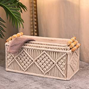 Magnifique ensemble de paniers en jute pour le salon - Product Image 2