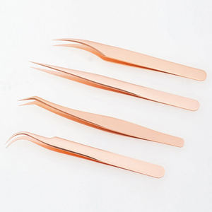 Pince à épiler en acier inoxydable pour extensions de cils, volume - Haute qualité, logo personnalisé, usage professionnel, outil de précision durable - Product Image 3