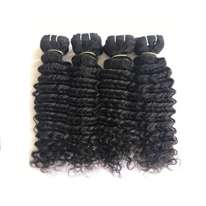 Exportación 100% Precio al por mayor Virgen Donante único 10 ''a 30'' Paquete de ondas profundas Extensión de cabello Máquina doble Trama Proveedor indio - Product Image 1