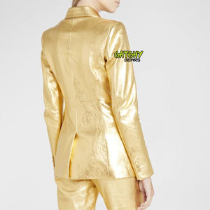 Pu chaqueta de cuero de moda abierta traje de las mujeres - Product Image 4