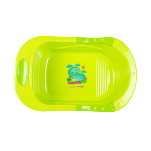 Bañera de plástico ergonómica para bebés, bañera antideslizante para recién nacidos con drenaje, bañera portátil para niños para el hogar - Product Image 4