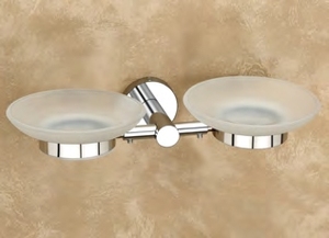 Mishwa PG-206-B จานวางสบู่แบบพรีเมี่ยมกรอบสแตนเลสพร้อมถาดกระจกนิรภัยเกรดสปาและโรงแรม - Product Image 4