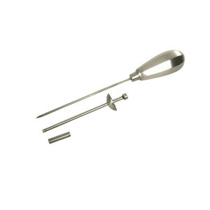 Trocar y cánula con mango en acero inoxidable para uso en ganado Todo tipo de instrumentos veterinarios están disponibles Precio barato OEM - Product Image 1