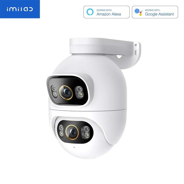 IMILAB SC730-D Dual Lens 3K+3K Outdoor WiFi Security Camera, Spotlight, AI Human & Vehicle Detection, IMILAB LIFE App