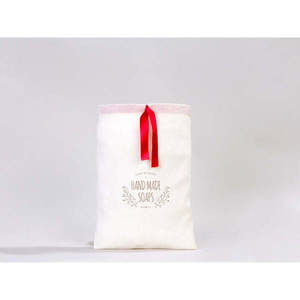 Personalized 8x12 Inches (20x30 Cm) <b>Fabric</b> Pouch <b>Bag</b> with Red Ribbon Screen Printing Embroidery Logo for Craft Wig Packaging - Product Image 6