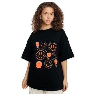 2024 nouveauté haute qualité femmes surdimensionné T-Shirt élégant imprimé Design personnalisé col rond doux respirant grande taille décontracté - Product Image 1