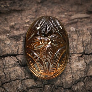 Handmade Mughal Carved Smoky <b>Quartz</b> Natural Stone Beautiful Oval Cut Loose Gemstones Light Custom Size for Jewelry Bulk <b>Product</b> - Product Image 1