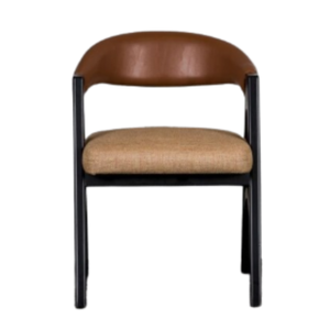 Fauteuils à bascule modernes pour salon avec structure en bois massif, rembourrage en mousse et revêtement en cuir synthétique pour la maison et le bureau - Product Image 2