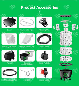 Sistemas de Cultivo Vertical Hidropónico y Torre Aeropónica para Agricultura Interior - Product Image 2