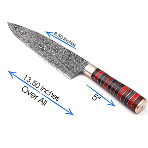 Wholesale Customized New OEM <b>Kitchen</b> <b>Knife</b> High Quality Wood Handle Damascus Steel Chef's <b>Knife</b> Multifunctional Cooking <b>Knife</b> - Product Image 3